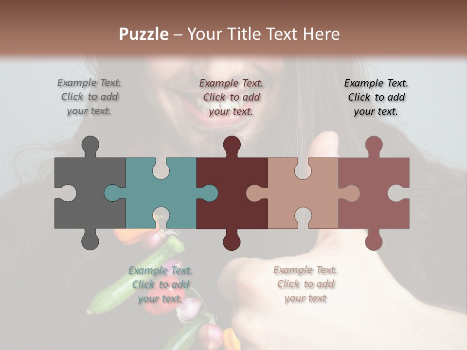 Young Onion Hand PowerPoint Template