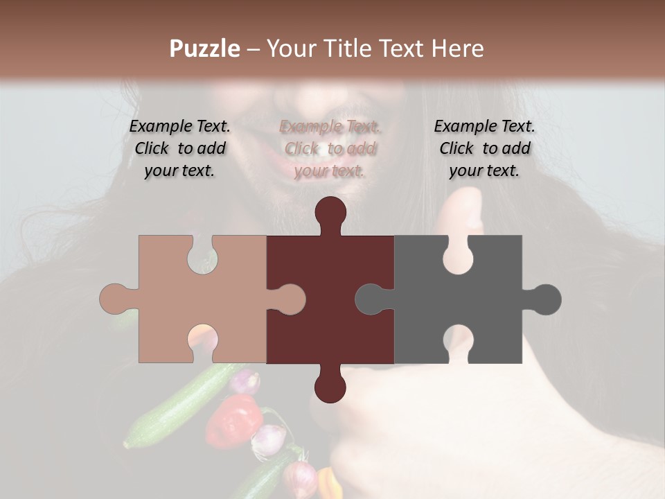 Young Onion Hand PowerPoint Template