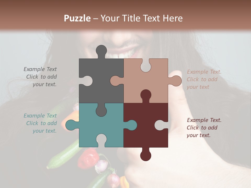 Young Onion Hand PowerPoint Template