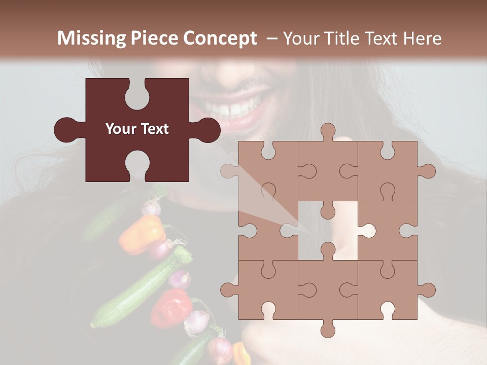 Young Onion Hand PowerPoint Template