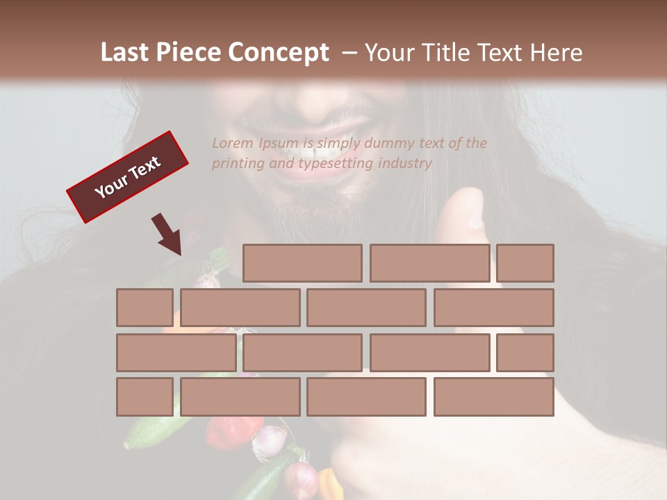 Young Onion Hand PowerPoint Template