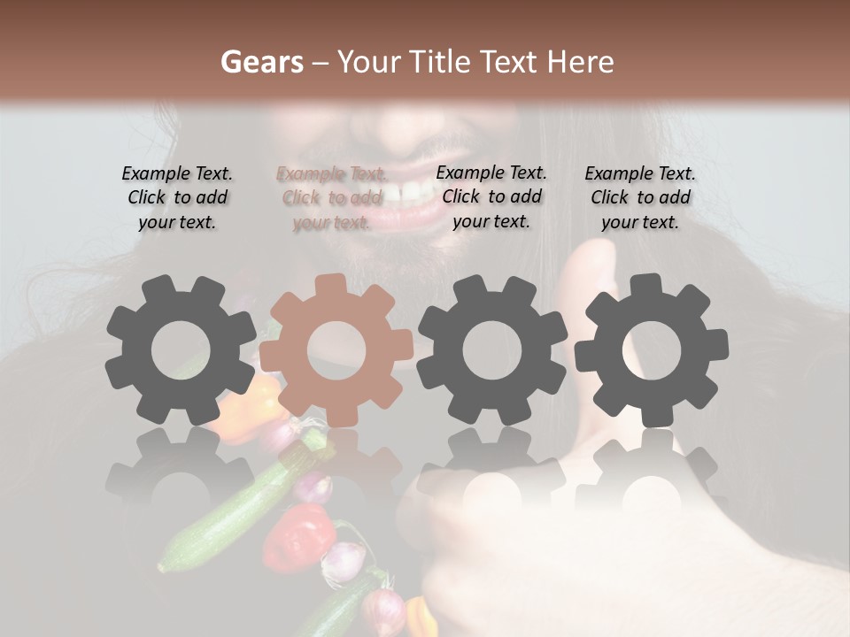 Young Onion Hand PowerPoint Template