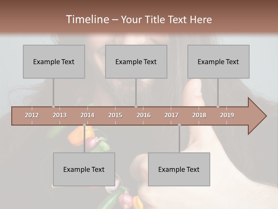 Young Onion Hand PowerPoint Template