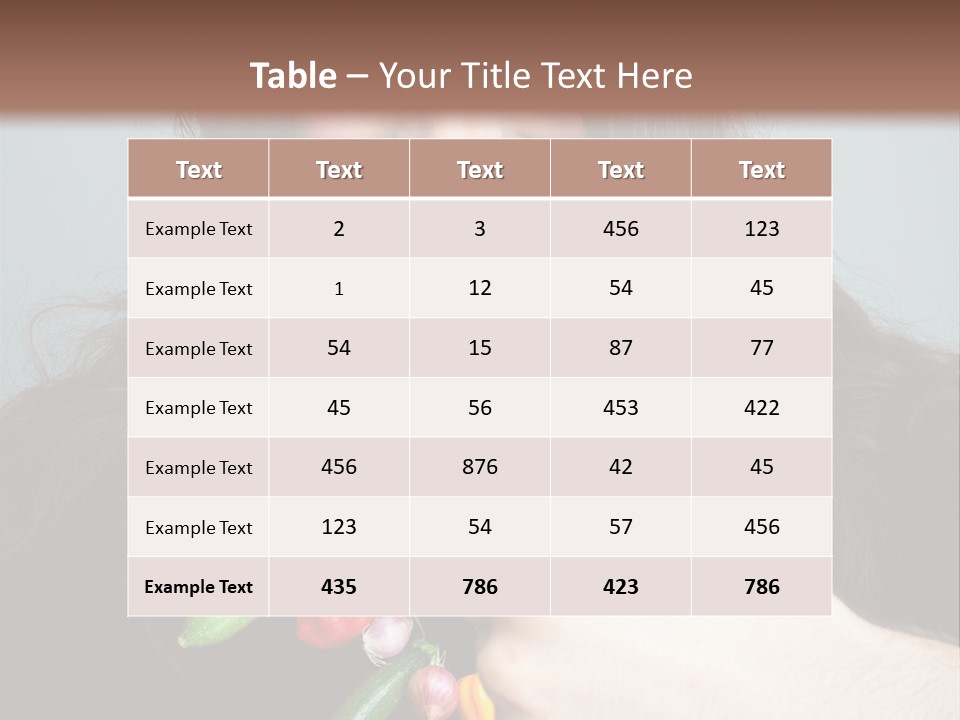 Young Onion Hand PowerPoint Template