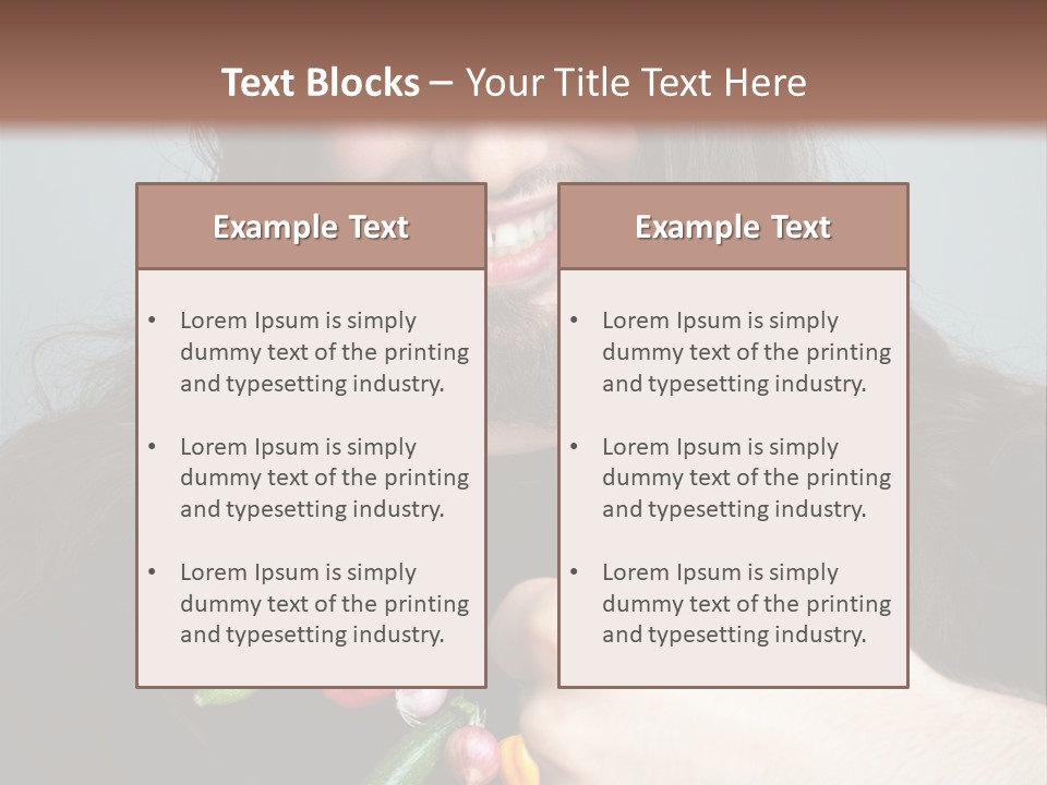 Young Onion Hand PowerPoint Template