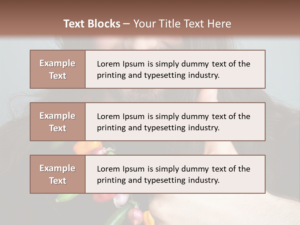 Young Onion Hand PowerPoint Template