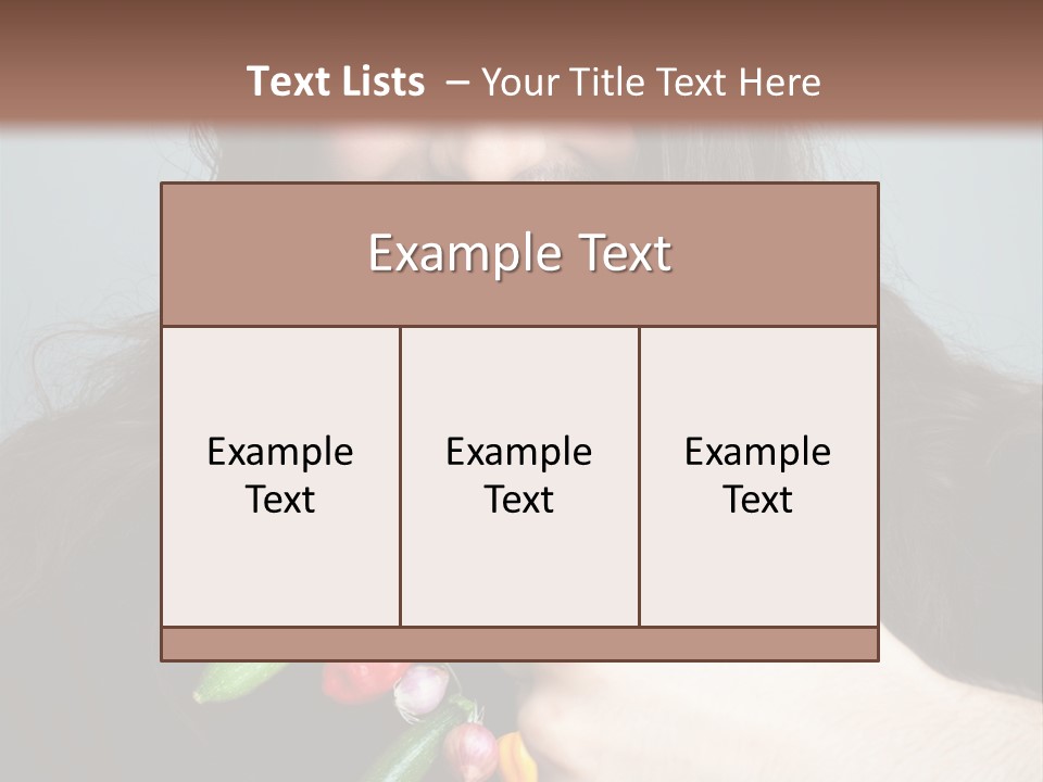 Young Onion Hand PowerPoint Template