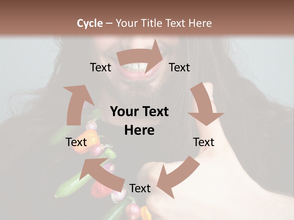 Young Onion Hand PowerPoint Template