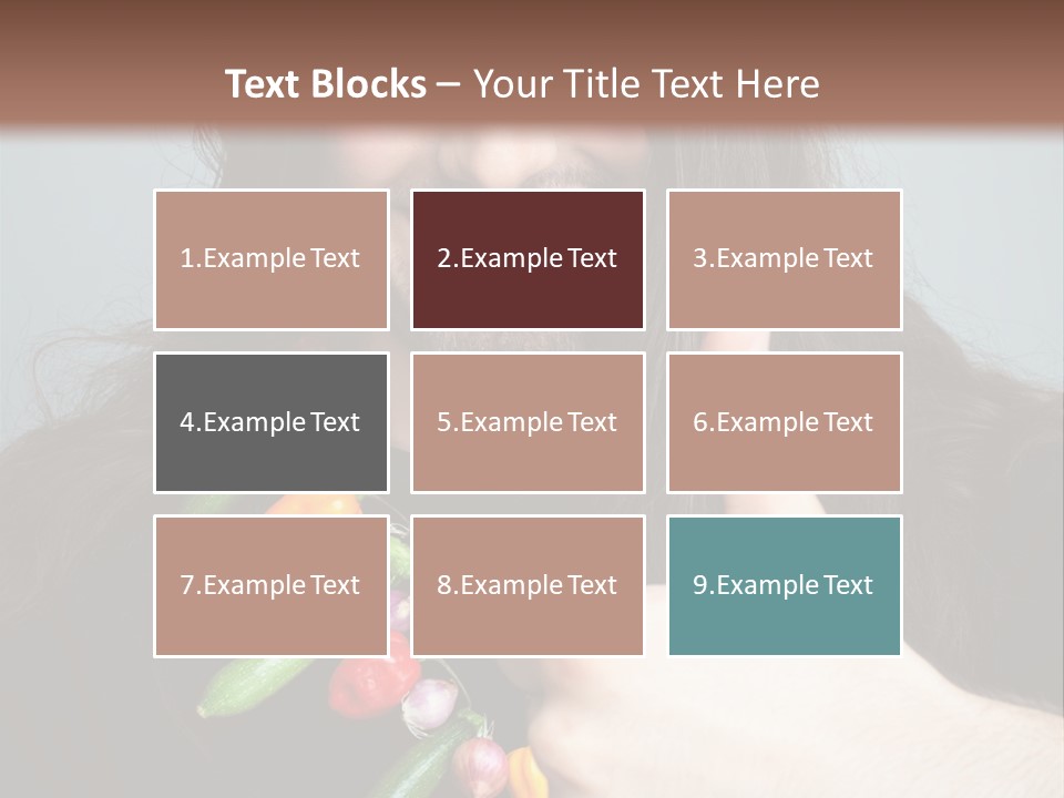 Young Onion Hand PowerPoint Template