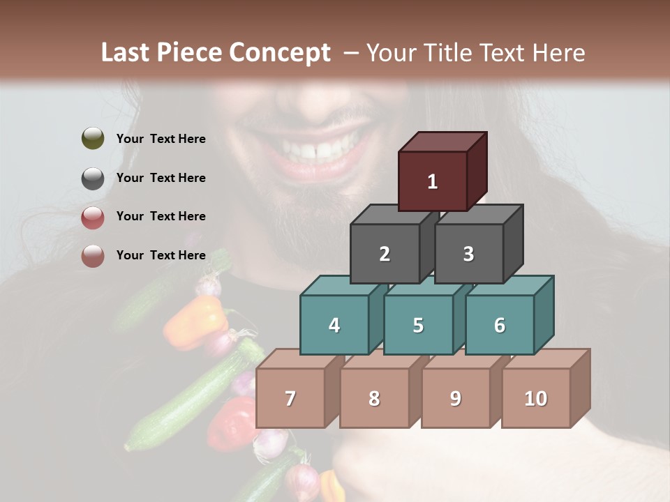 Young Onion Hand PowerPoint Template