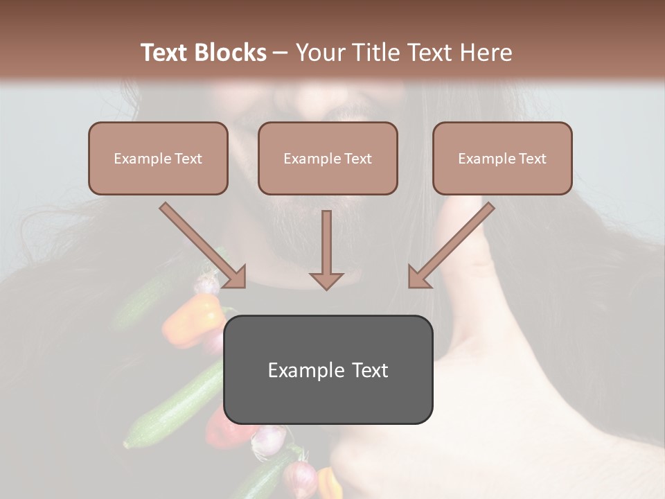 Young Onion Hand PowerPoint Template
