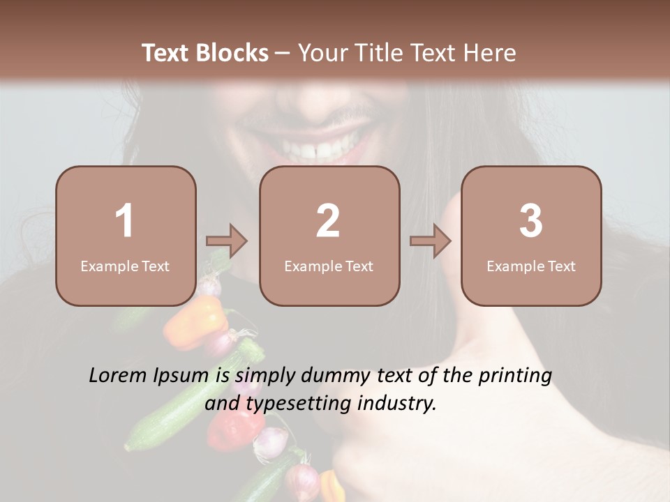 Young Onion Hand PowerPoint Template