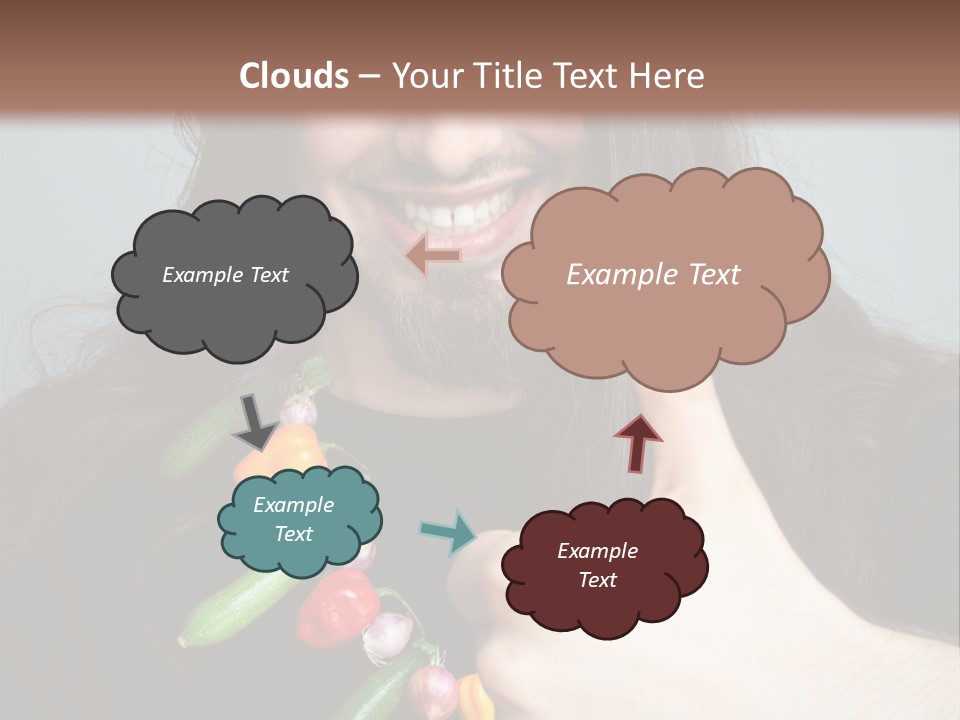 Young Onion Hand PowerPoint Template