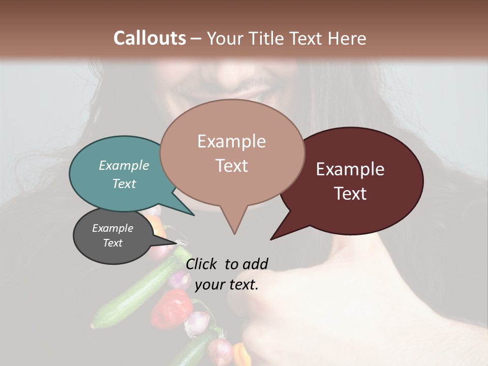 Young Onion Hand PowerPoint Template