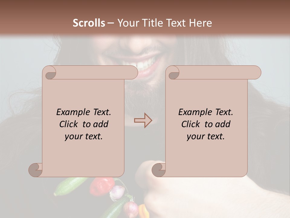 Young Onion Hand PowerPoint Template