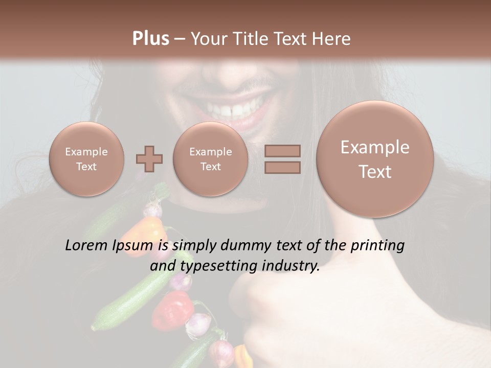 Young Onion Hand PowerPoint Template