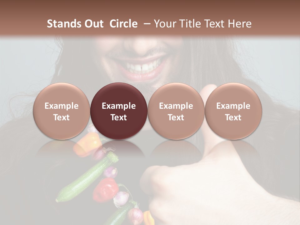 Young Onion Hand PowerPoint Template