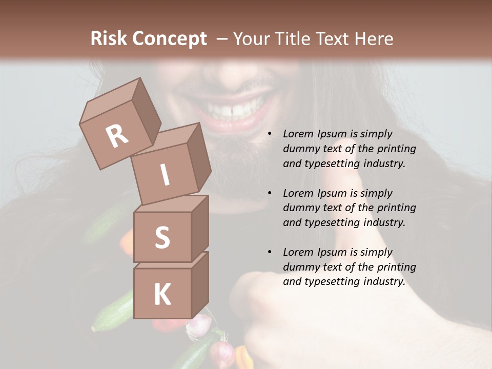 Young Onion Hand PowerPoint Template