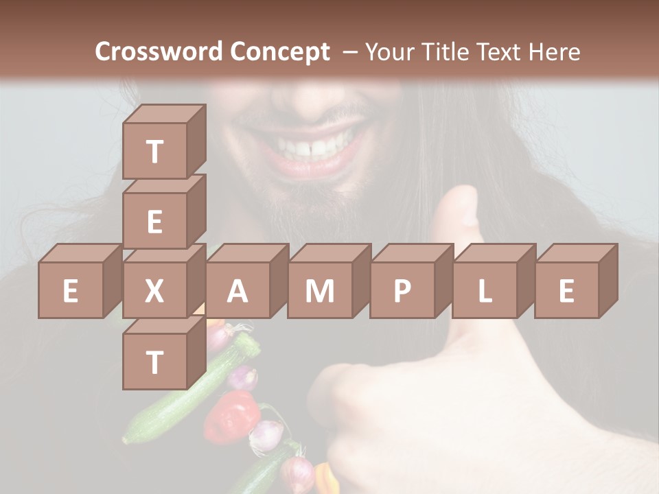 Young Onion Hand PowerPoint Template