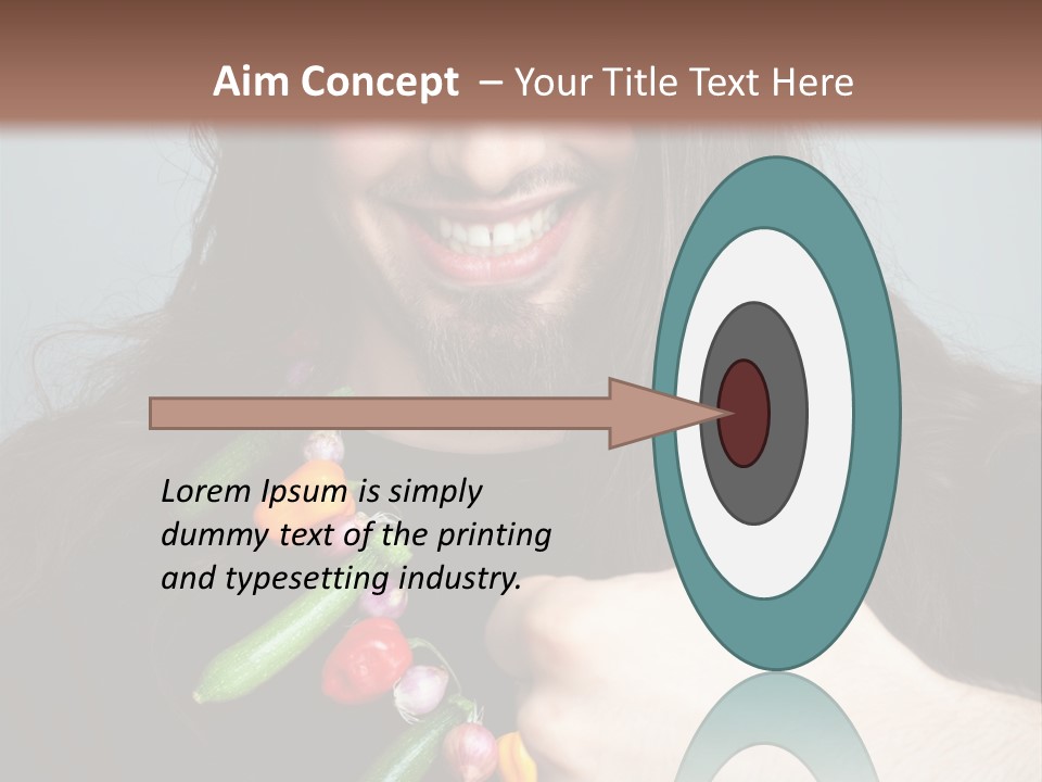 Young Onion Hand PowerPoint Template