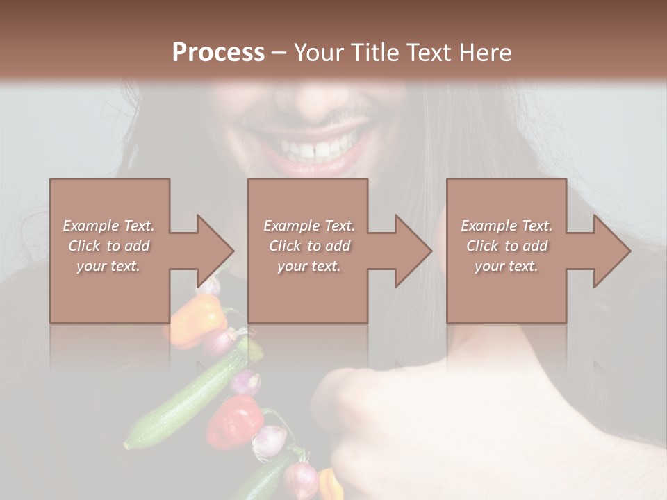 Young Onion Hand PowerPoint Template