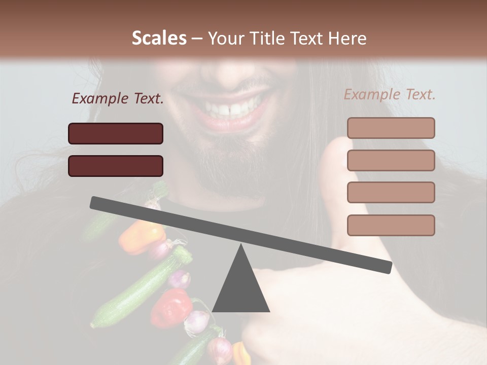 Young Onion Hand PowerPoint Template