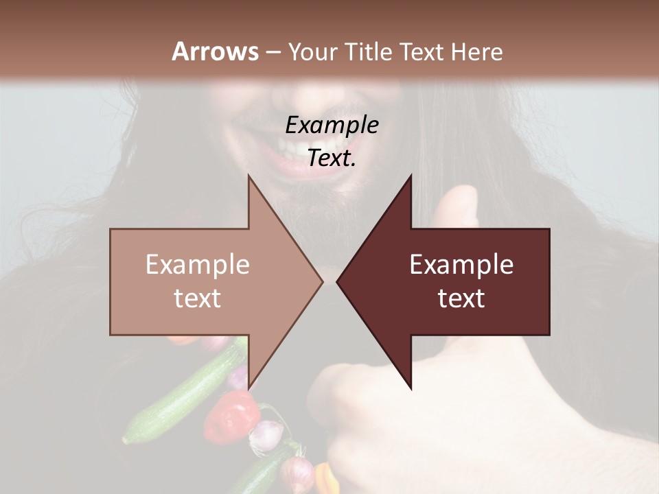 Young Onion Hand PowerPoint Template