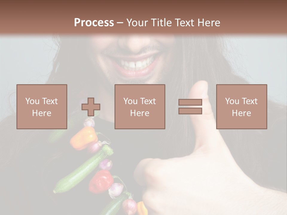 Young Onion Hand PowerPoint Template