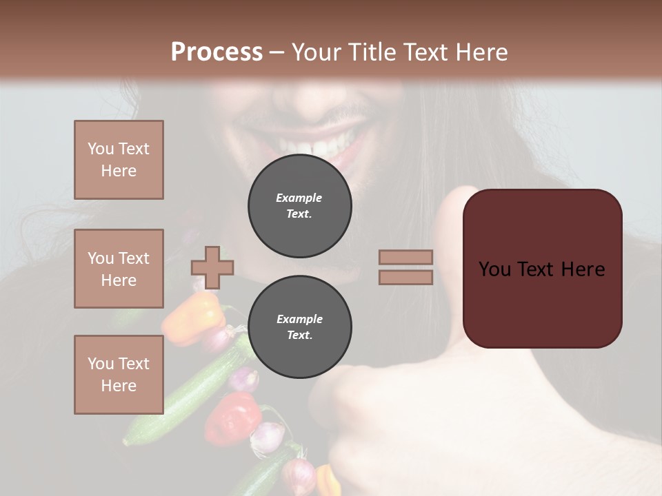 Young Onion Hand PowerPoint Template