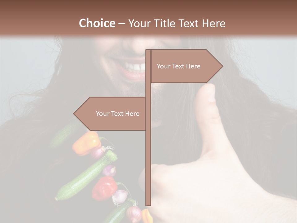 Young Onion Hand PowerPoint Template