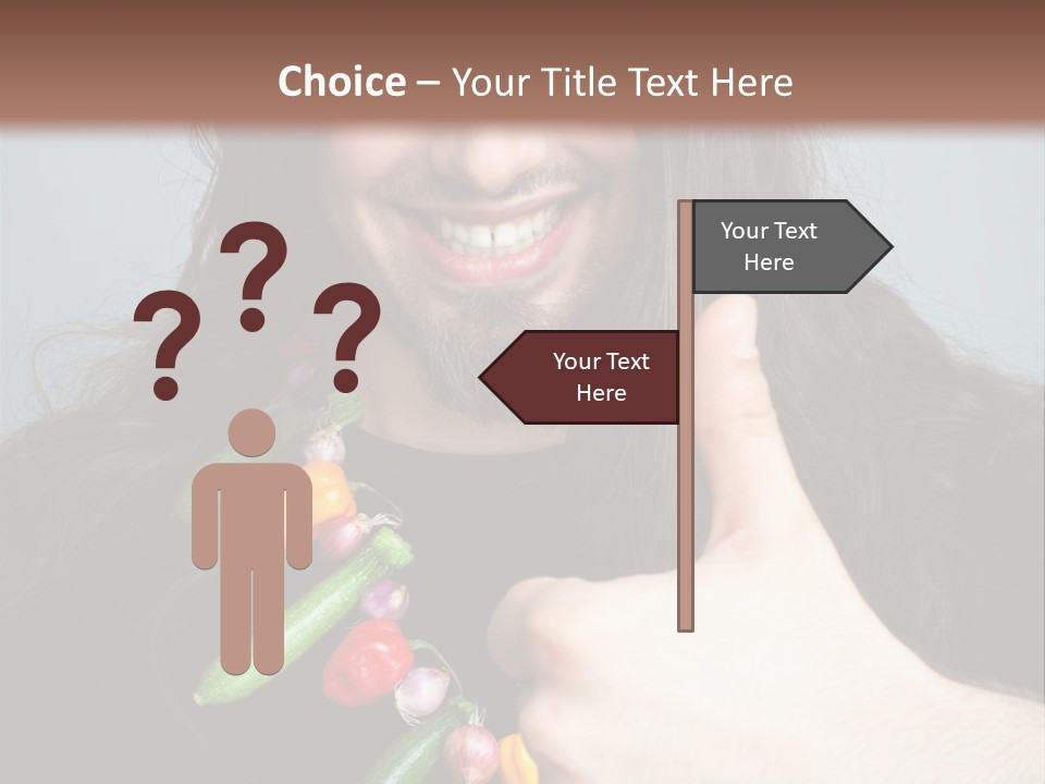 Young Onion Hand PowerPoint Template