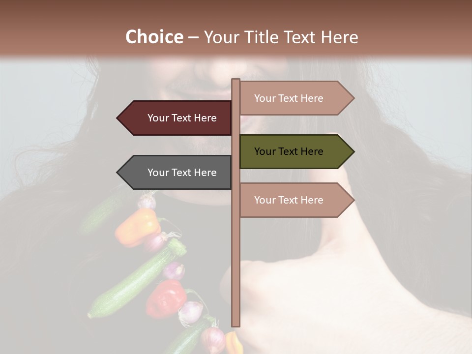 Young Onion Hand PowerPoint Template