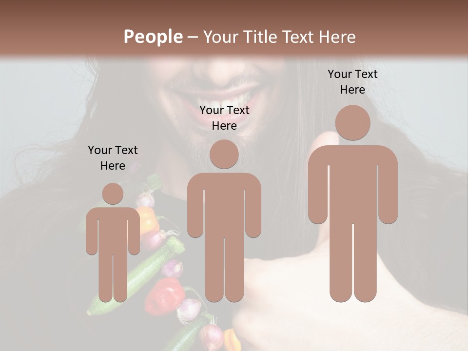 Young Onion Hand PowerPoint Template