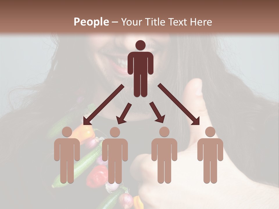 Young Onion Hand PowerPoint Template