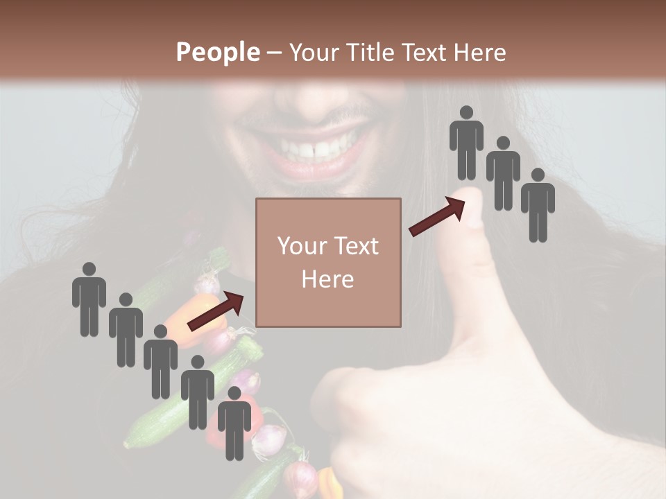 Young Onion Hand PowerPoint Template