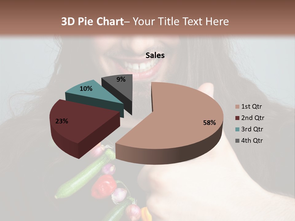 Young Onion Hand PowerPoint Template