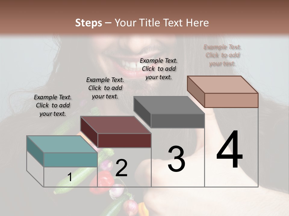 Young Onion Hand PowerPoint Template