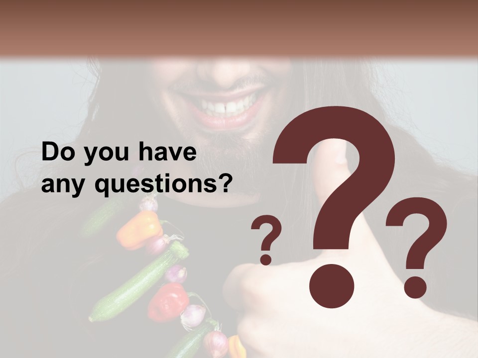 Young Onion Hand PowerPoint Template