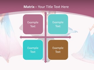 Dance Blue Femininity PowerPoint Template