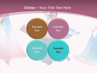 Dance Blue Femininity PowerPoint Template