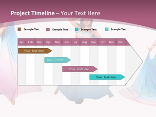 Dance Blue Femininity PowerPoint Template