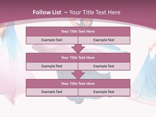 Dance Blue Femininity PowerPoint Template