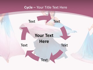 Dance Blue Femininity PowerPoint Template