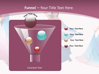 Dance Blue Femininity PowerPoint Template