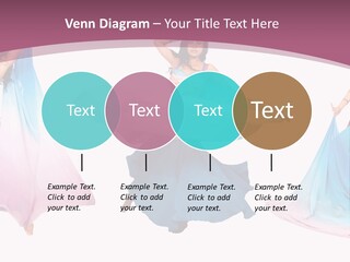 Dance Blue Femininity PowerPoint Template