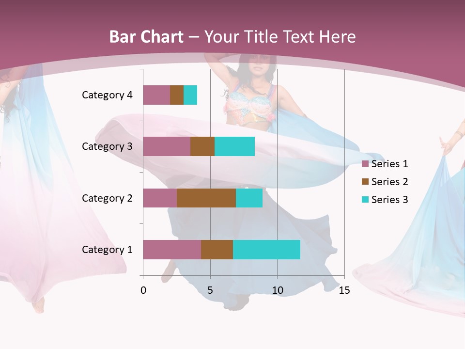 Dance Blue Femininity PowerPoint Template