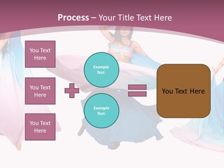 Dance Blue Femininity PowerPoint Template