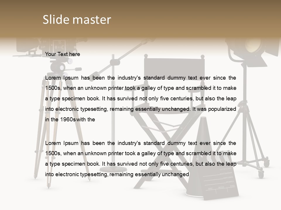 Theatrical Retro Light PowerPoint Template