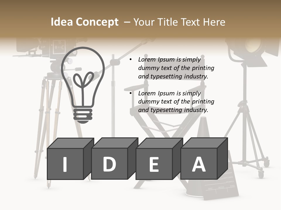 Theatrical Retro Light PowerPoint Template