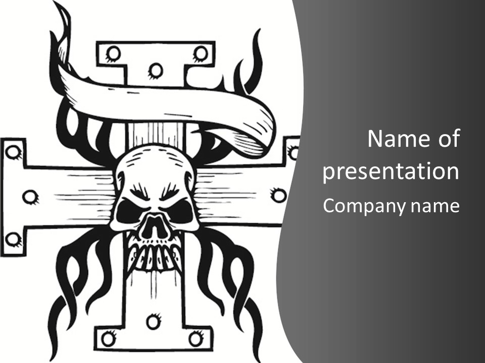 Graphic Template Death PowerPoint Template